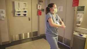 An Air Force nurse cares for patients in Oklahoma City