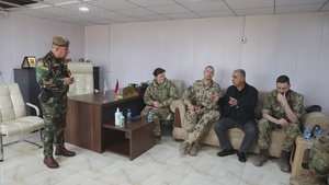 Coalition forces visit Zerevani female Peshmerga security guards