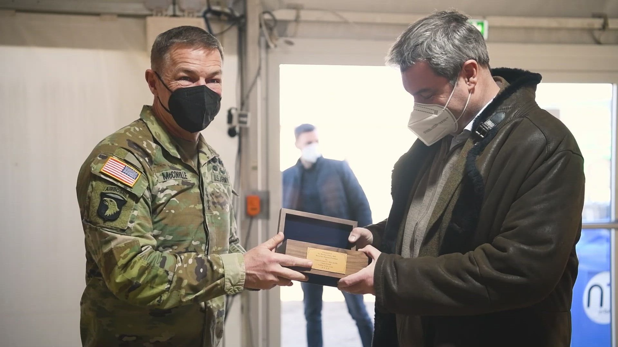 U.S. Army Chief of Staff and Sergeant Major of the Army Visit Soldiers Deployed to Germany