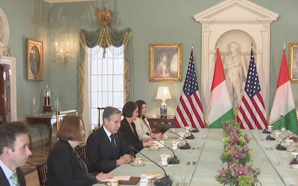 Secretary Blinken meets with Ivorian Prime Minister Patrick Achi at the Department of State.