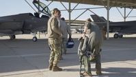 Maintenance airman readies F-35A for Super Bowl flyover