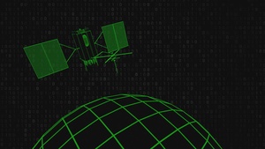 GPS Satellite flyby animation, 1980s style