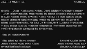 Alaska Army National Guard A-Co., 297th IN BN conducts STX at Alcantra armory