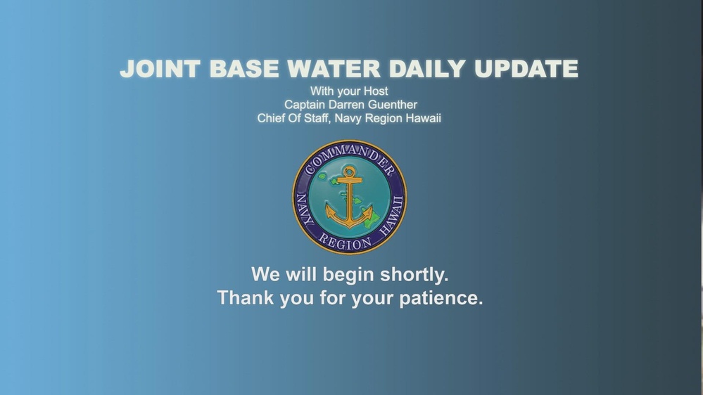 DVIDS Video Virtual JBPHH Daily Water Update