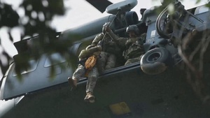 "A Higher Echelon of Care," U.S. Marines conduct joint casualty hoist training drills