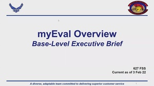 MyEval Townhall for Joint Base Lewis-McChord