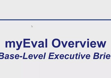 MyEval Townhall for Joint Base Lewis-McChord