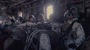 German Marines hitch a ride from U.S. Marines during Cold Response 2022