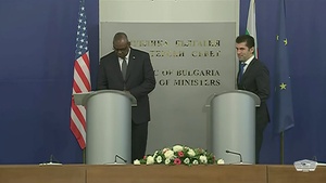 Austin, Bulgarian Prime Minister Brief News Media