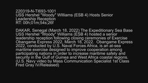USS Hershel "Woody" Williams (ESB 4) Hosts Senior Leadership Reception