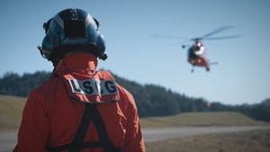 Coast Guard rescue swimmers discuss the job