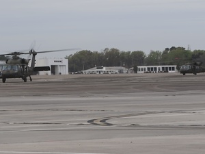 3rd Combat Aviation Brigade conducts night air assault