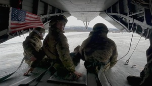 US Marines transport UK Marines using heavy helicopters during Exercise Cold Response 2022