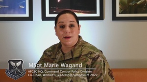 AFGSC Hosts Women's Leadership Symposium 2022: Master Sergeant Wagand