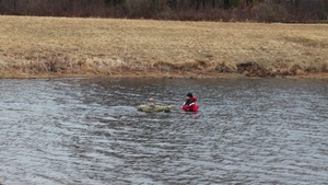 CWOC class 22-06 students jump in for cold-water immersion training at Fort McCoy, Part I