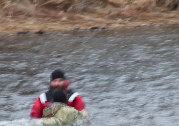 CWOC class 22-06 students jump in for cold-water immersion training at Fort McCoy, Part II
