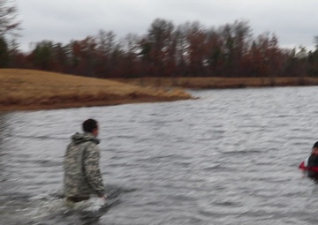 CWOC class 22-06 students jump in for cold-water immersion training at Fort McCoy, Part III