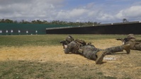 Reconnaissance Marines and Green Berets train rifle skills (B-roll)
