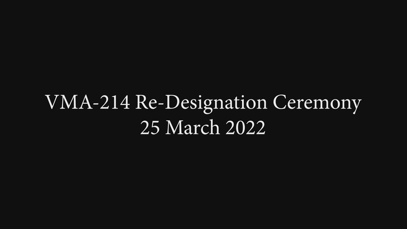VMA-214 Re-Designation Ceremony