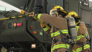 U.S. Marine Corps firefighters train with Norwegian firefighters in Norway