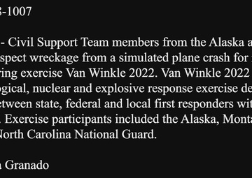 Alaska National Guard conducts multiagency CBRNE exercise in Juneau