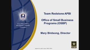 APBI 2022 - Day 2 - SMDC Small Business Contracting Opportunities