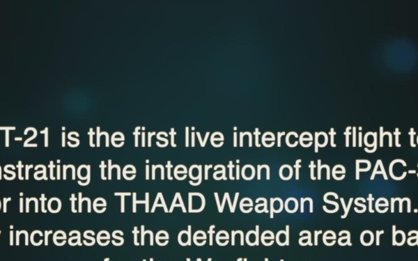 Missile Defense Agency and U.S. Army Test Integration of THAAD and Patriot Missile Defense Systems - Test Animation