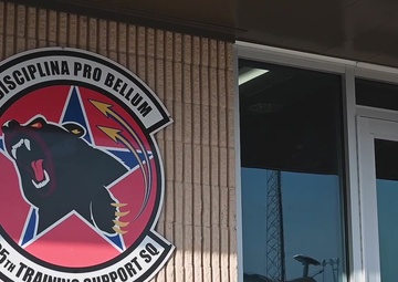 1st grade teacher participates in T-38 Talon familiarization flight