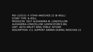 USAF Airmen support INIOCHOS 22