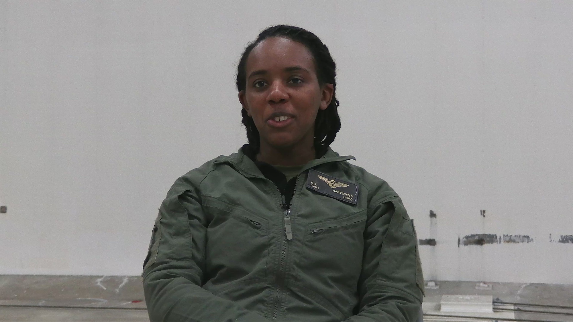 U.S. Marine Corps Capt. Brittany Hartsfield discusses her journey in the Marine Corps during Exercise Cold Response 2022, Bardufoss Air Station, Norway, March 20, 2022. Hartsfield is a CH-53E Super Stallion pilot assigned to Marine Heavy Helicopter Squadron 366, 2d Marine Aircraft Wing. Exercise Cold Response ’22 is a biennial exercise that takes place across Norway, with participation from each of its military services, as well as from 26 additional North Atlantic Treaty Organization allied nations and regional partners. (U.S. Marine Corps video by Lance Cpl. Christian Cortez)
