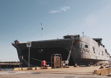 USNS Burlington (T-EPF 10) departs Joint Expeditionary Base Little Creek-Fort Story