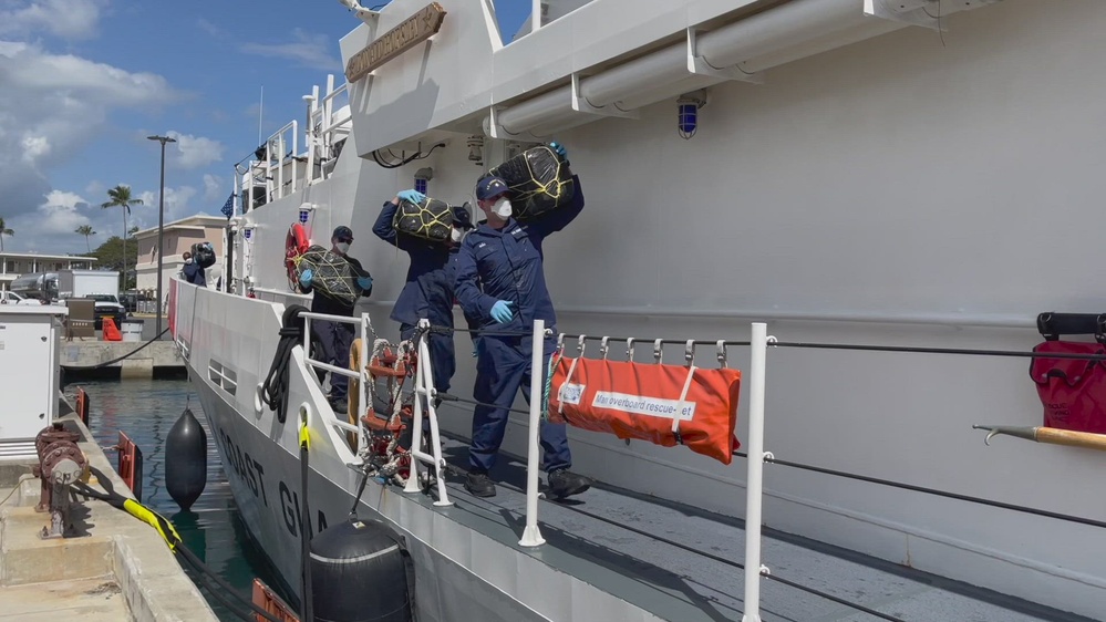DVIDS Video Coast Guard offloads a 20 million in cocaine