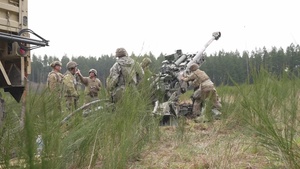 2-17 Field Artillery Table 12 Gunnery B-Roll (120 fps)