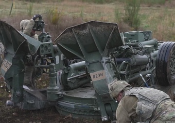 2-17 Field Artillery BN Fire M777 Towed Howitzer at JBLM