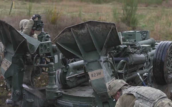 2-17 Field Artillery BN Fire M777 Towed Howitzer at JBLM