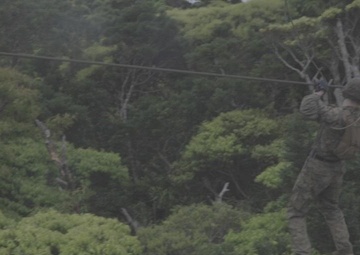 III MIG at Jungle Warfare Training Center: endurance course