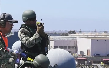 USS Carl Vinson Naval security forces conduct training