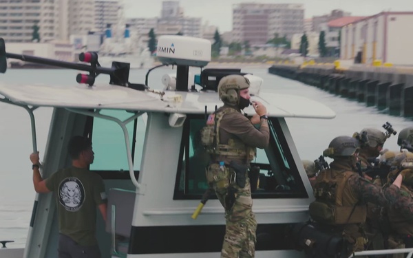 Reconnaissance Marines and U.S. Army Special Forces Naha Port Final (B-roll)