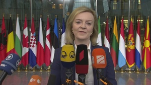 Doorstep statement by the Secretary of State for Foreign Affairs of the UK at the meeting of NATO Ministers of Foreign Affairs - 7 April 2022