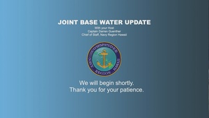 Virtual JBPHH Water Update