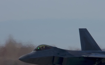 F-22 Afterburner Launches during PF 22-4 (4K Slowmo)