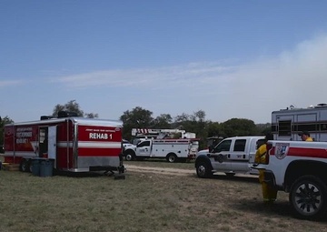 Joint Base San Antonio-Camp Bullis Fire, April 10, 2022 - B-Roll