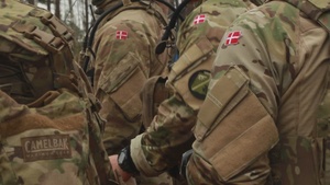 Soldiers with the Royal Danish Army’s conduct live-fire training in Grafenwoehr Training Area