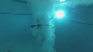 Soldiers tread water during Combat Water Survival