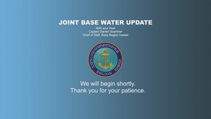 Virtual JBPHH Water Update