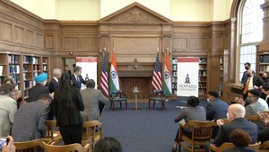 Secretary Blinken and Indian External Affairs Minister Jaishankar at Howard University