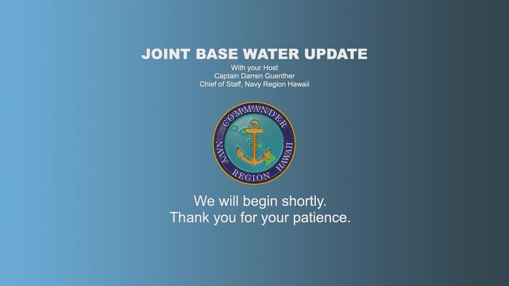 DVIDS Video Virtual JBPHH Water Update