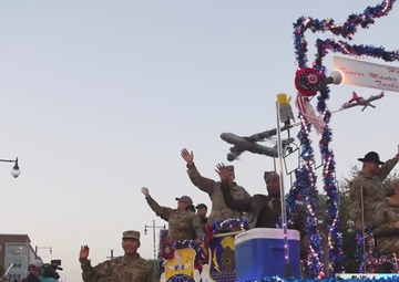 South Texas Reserve units participate in 2022 Fiesta Flambeau Parade