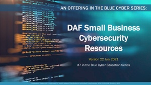 DAF Small Business Cybersecurity Resources