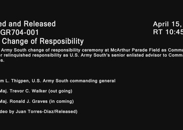 U.S. Army South Holds Change of Responsibility